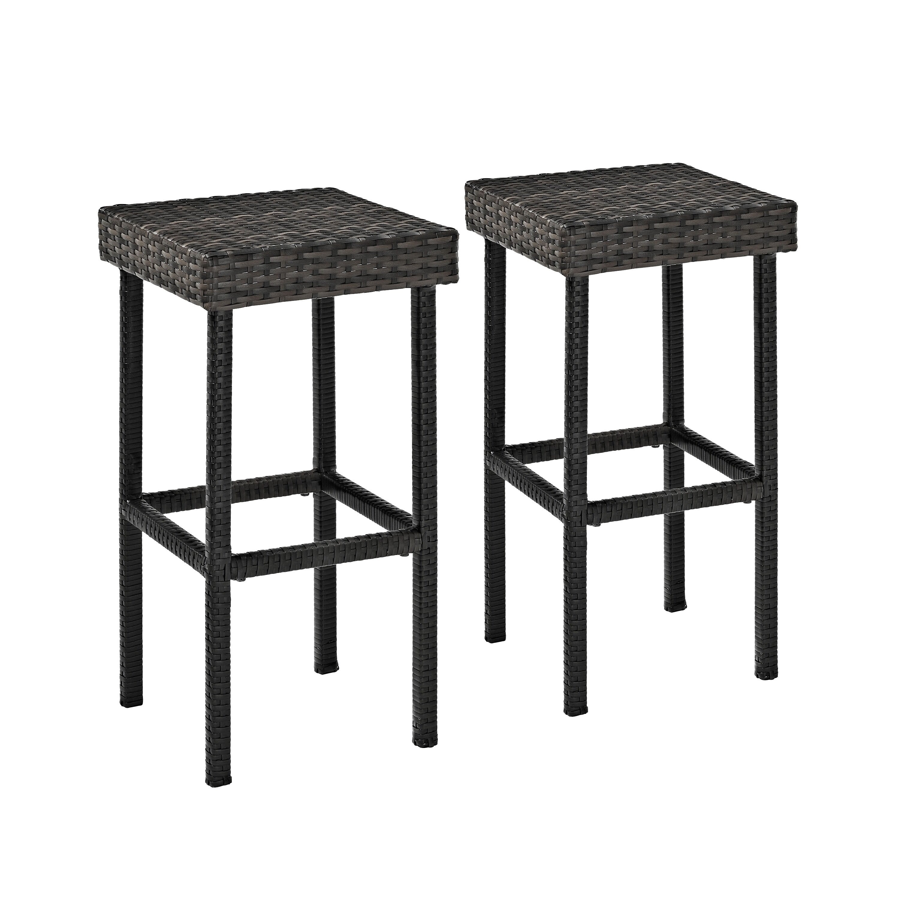 Palm Harbor Outdoor Wicker Bar Height Stool Set Of 2