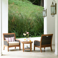 Cambridge Casual Palma 3 Piece Teak Wicker Outdoor Chat Set With Cushion