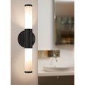 Palmera 2 Light Led Bath And Vanity Light With White Glass