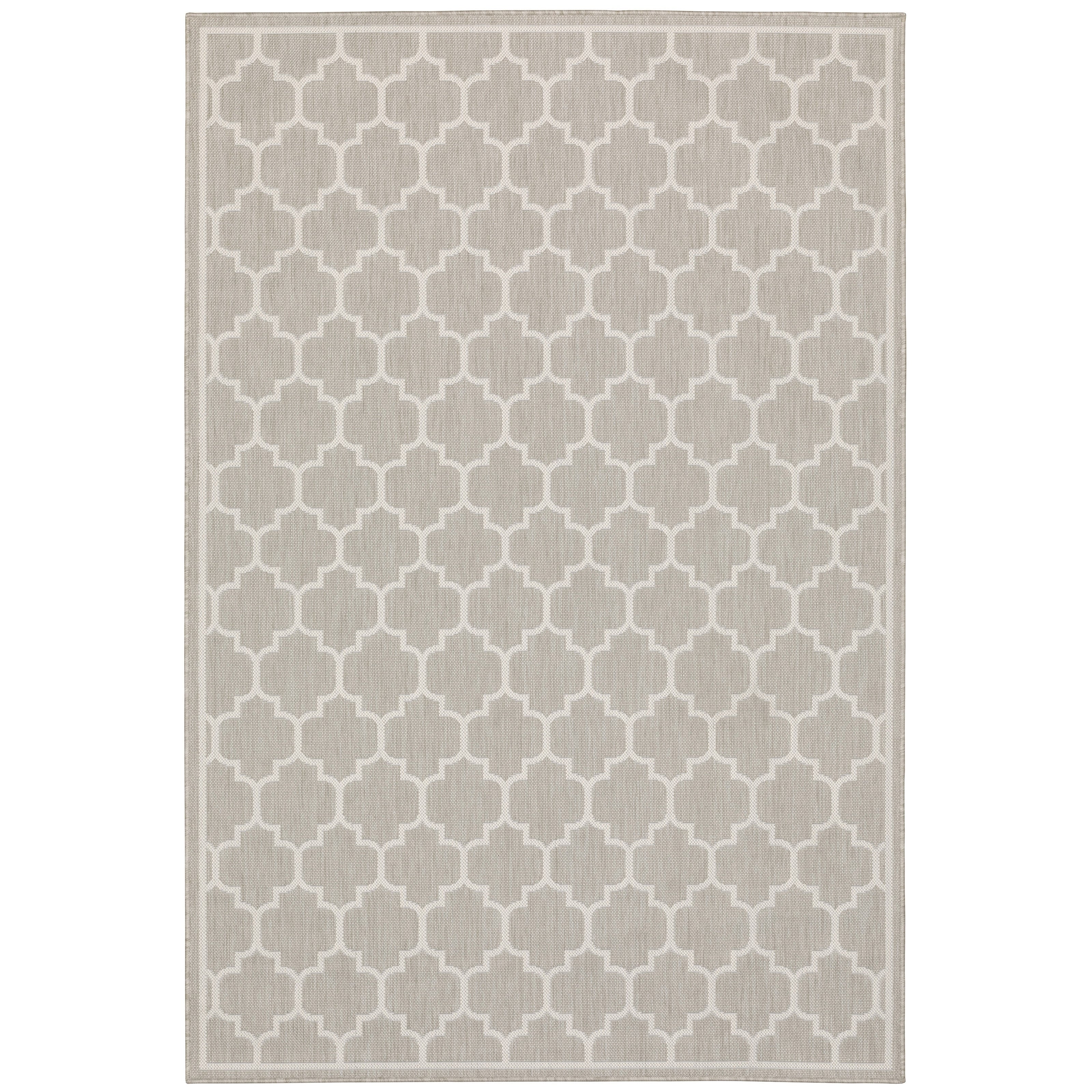 Palmetto Quatrefoil Trellis Indoor Outdoor Area Rug