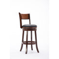 Palmetto Rubberwood 29 Inch Swivel Stool