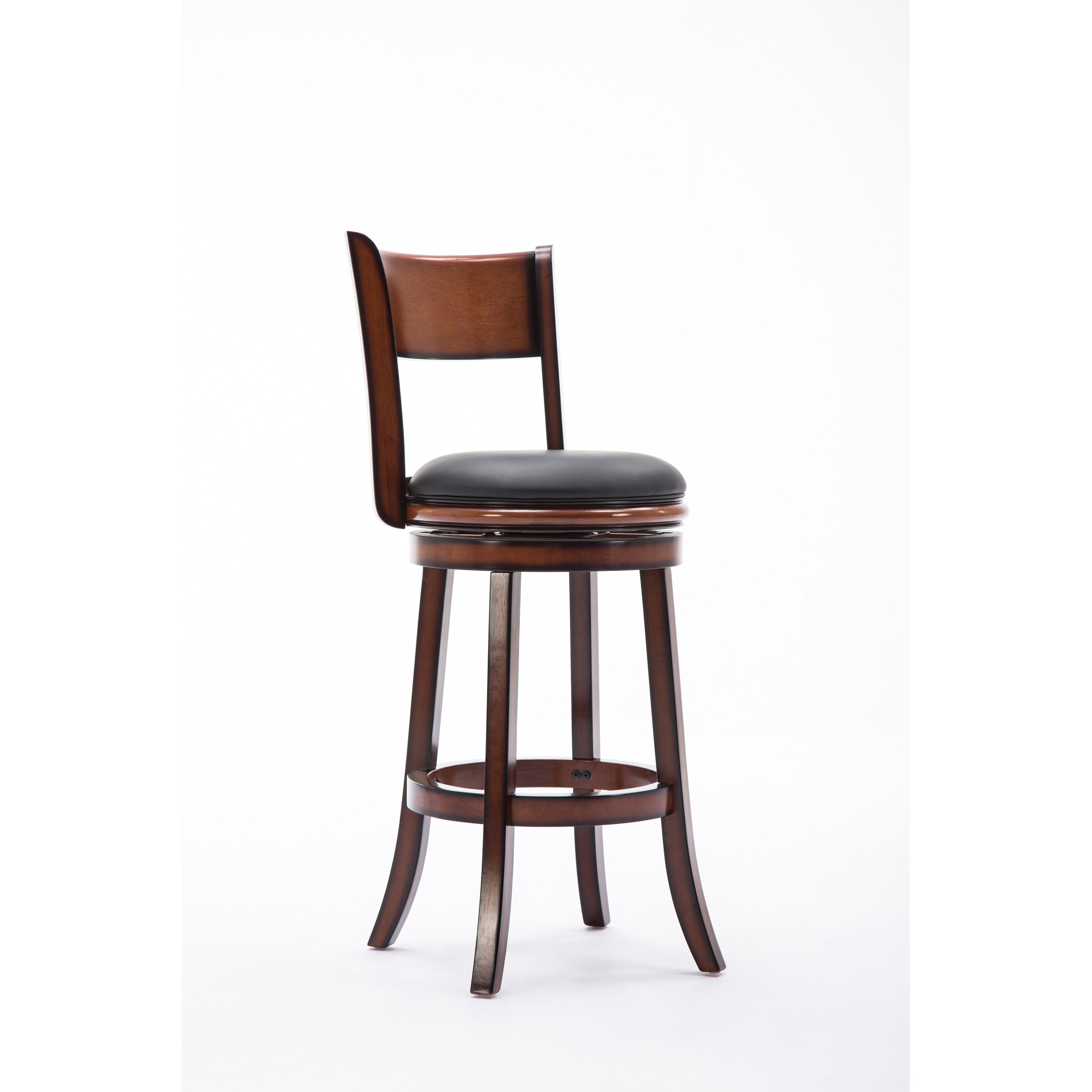 Palmetto Rubberwood 29 Inch Swivel Stool