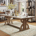Paloma Salvaged Reclaimed Pine Wood Rectangular Trestle Table By Inspire Q Artisan