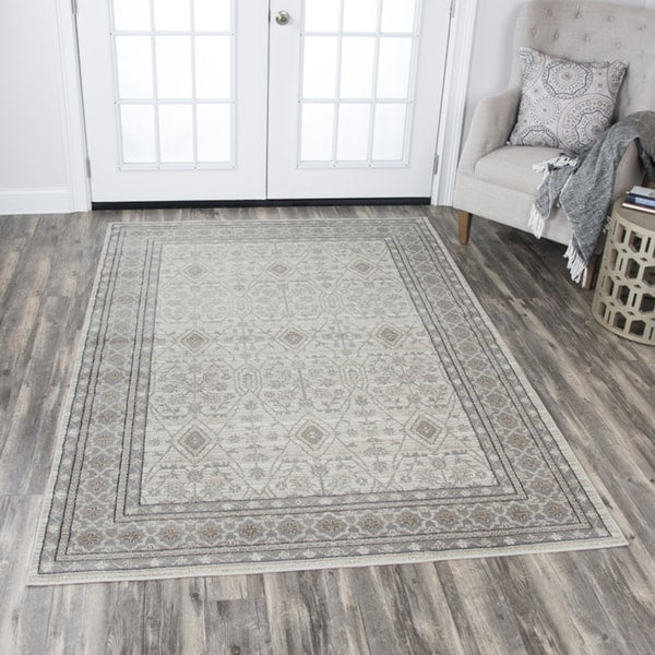Rizzy Home Panache Beige Motif Area Rug 710 X 1010 710 X 1010