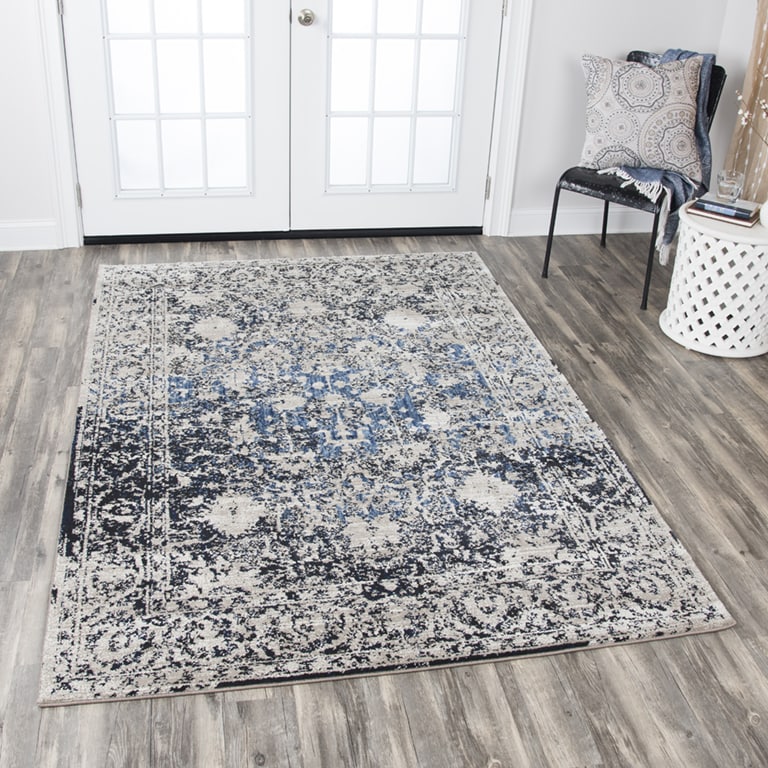 Rizzy Home Panache Taupe Motif Area Rug 33 X 53 33 X 53