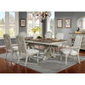 The Gray Barn Brook House Farmhouse White 7 Piece Dining Set