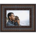 Panoramic 3.5 Wide Ornate Brown Frame Uv Acrylic Foam Board Backing Hanging Hardware