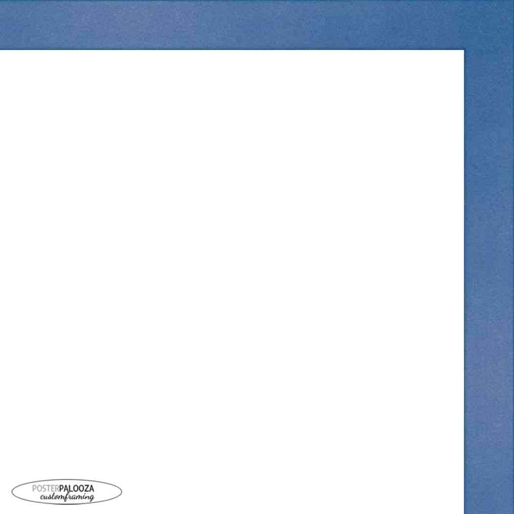 Panoramic Classic Modern Blue Frame Uv Acrylic Foam Board Backing Hanging Hardware