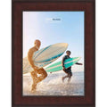 Panoramic Distressed Brown Picture Frame Uv Acrylic Foam Board Backing Hanging Hardware