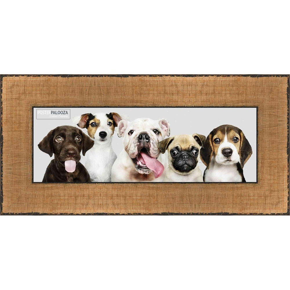 Panoramic Embellished Gold Picture Frame Uv Acrylic Foam Board Backing Hanging Hardware