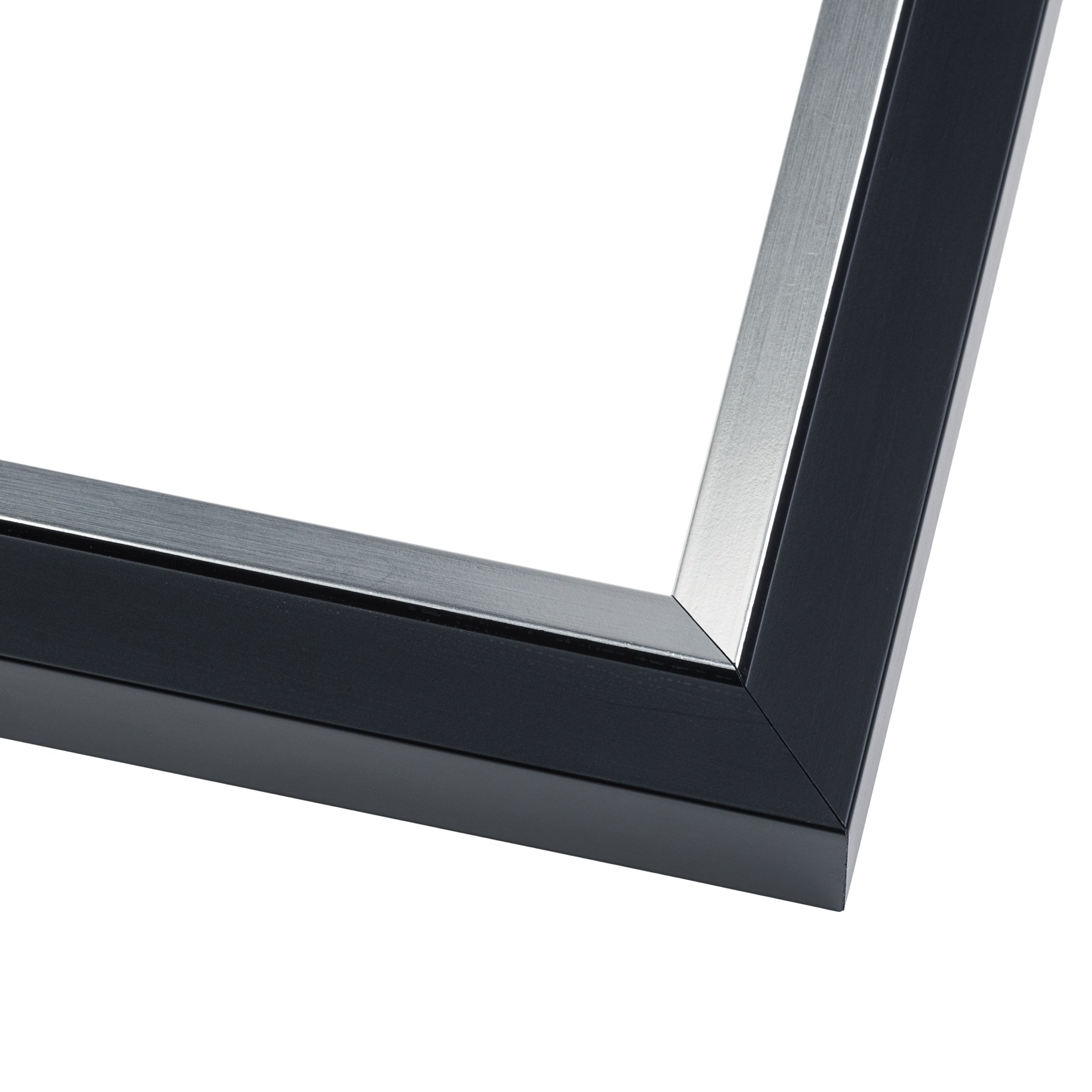 Panoramic Flat Silver Picture Frame Uv Acrylic Foam Board Backing Hanging Hardware