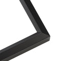 Panoramic Minimalist Shadow Box Black Picture Frame Uv Acrylic Backing Hanging Hardware