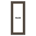 Panoramic Museum Brown Picture Frame Uv Acrylic Foam Board Backing Hanging Hardware