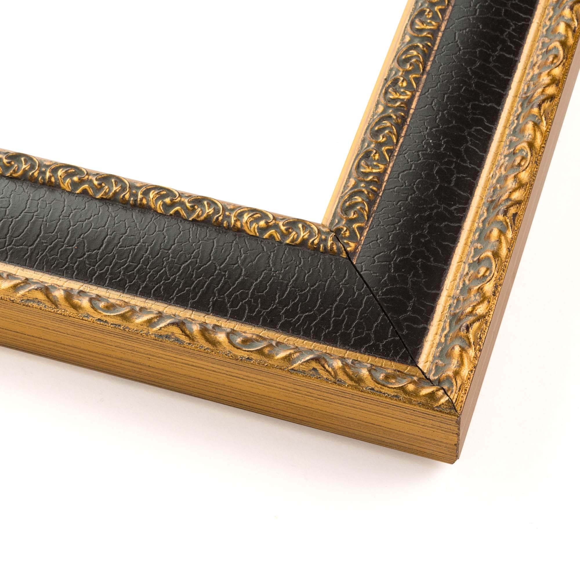 Panoramic Ornate Brown Picture Frame Uv Acrylic Foam Board Backing Hanging Hardware