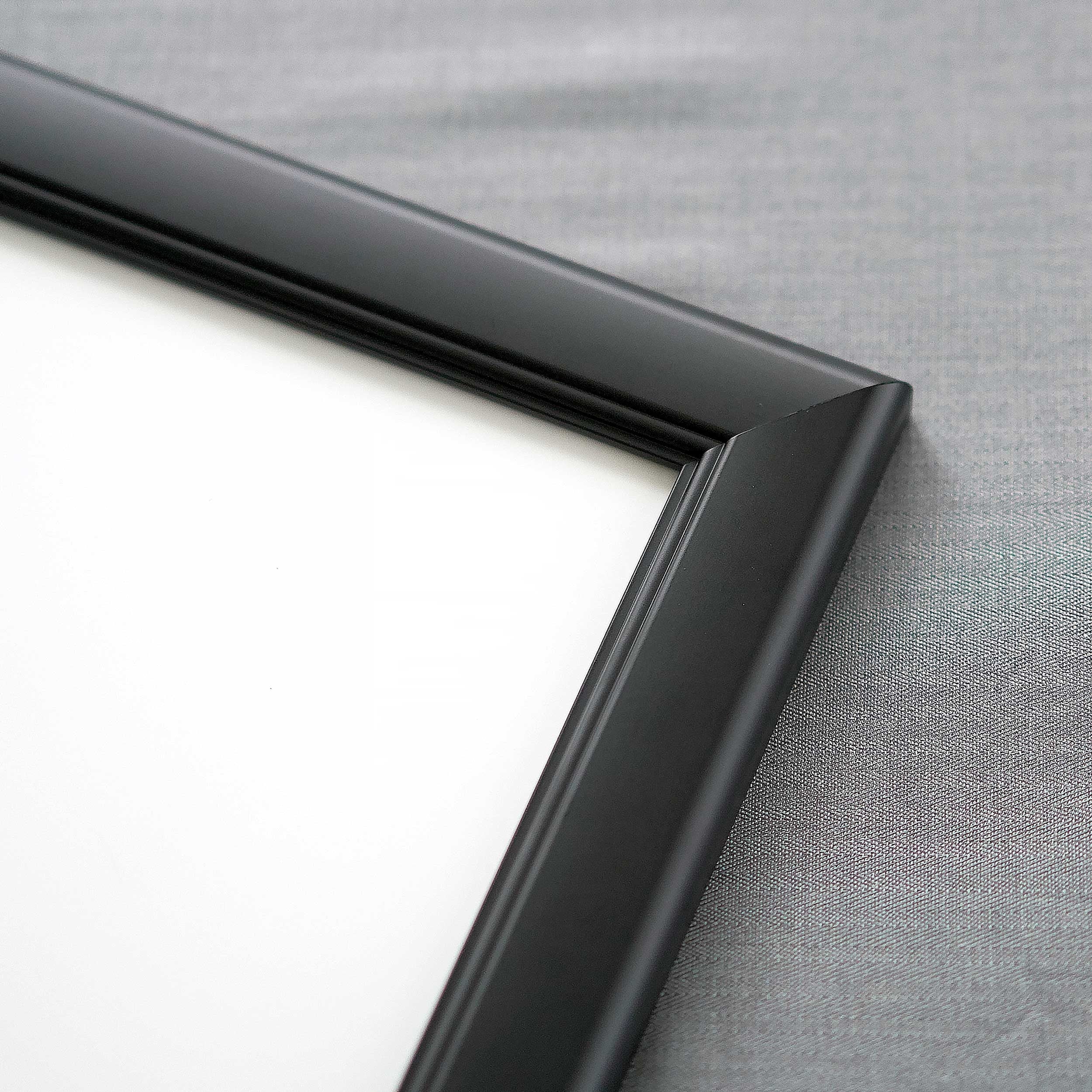 Panoramic Refined Black Picture Frame Uv Acrylic Foam Board Backing Hanging Hardware