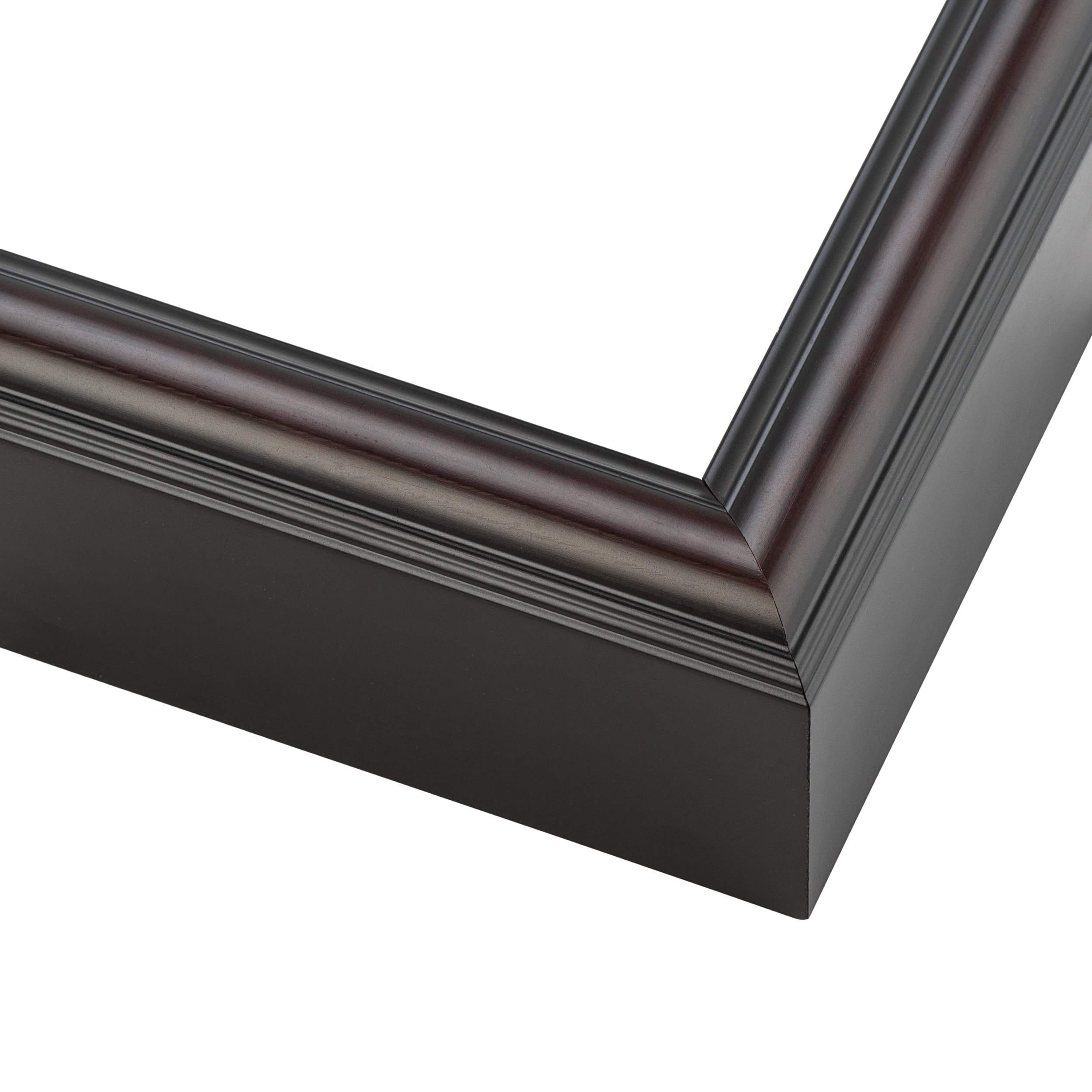 Panoramic Shadow Box 1.75 Deep Brown Frame Uv Acrylic Backing Hanging Hardware