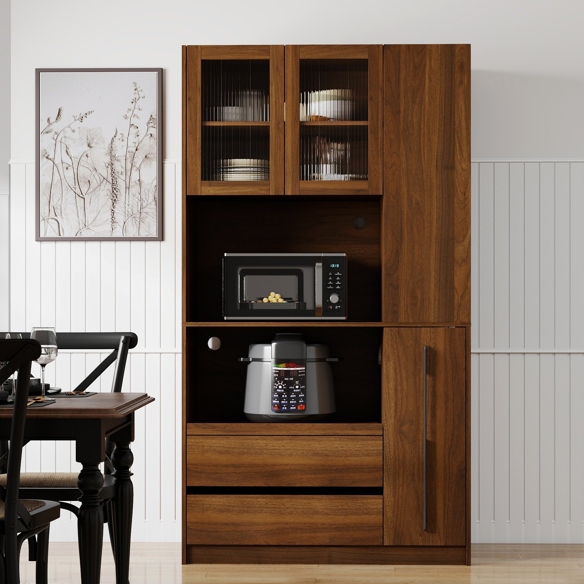 Pantry Cabinet Freestanding Side Cabinet With Shelves Storage Cabinet Kitchen Cabinet Accent Cabinet