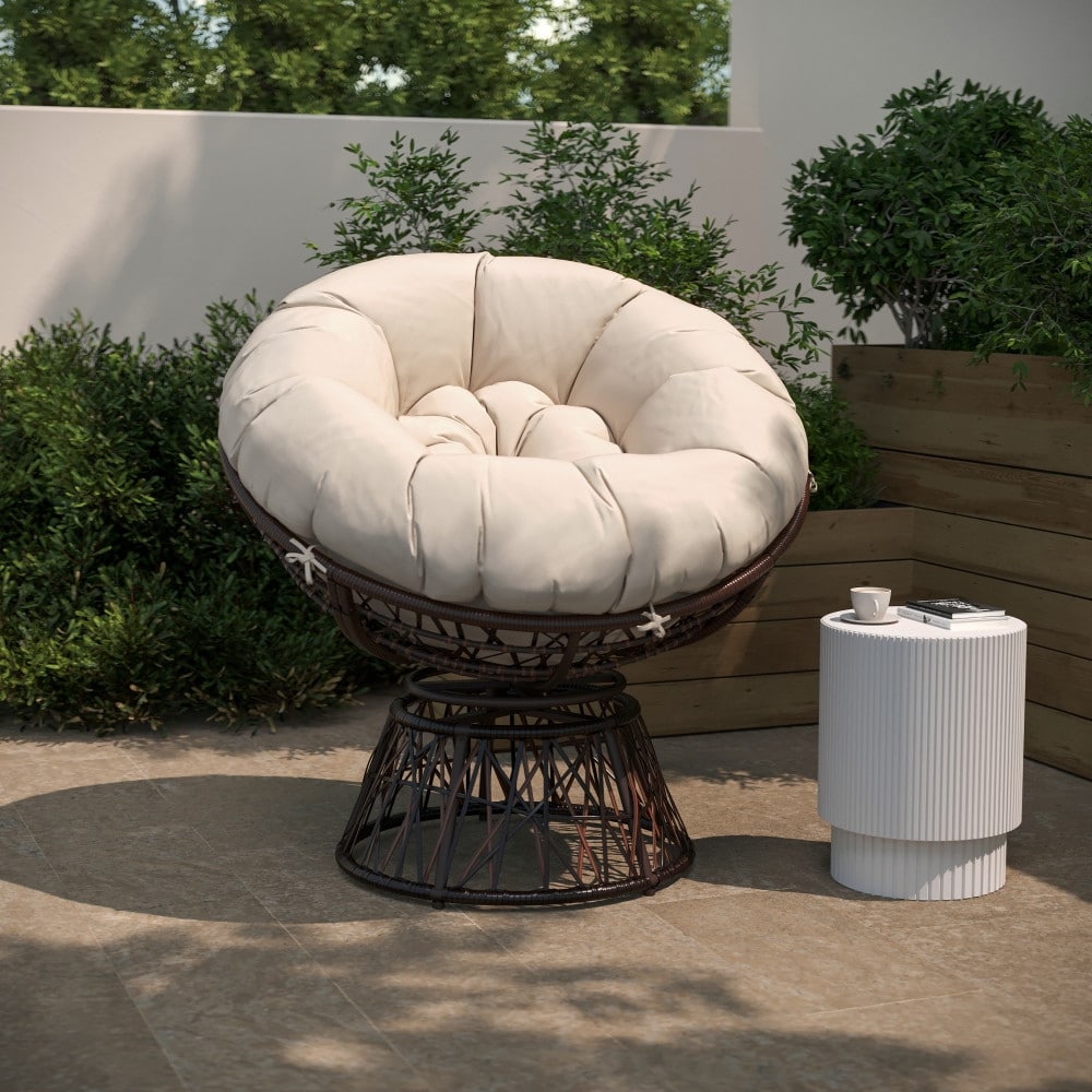 Bowie Comfort Series Swivel Patio Chair With Cushion