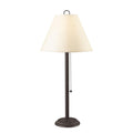 Paper Shade Metal Table Lamp With Pull Chain Switch Set Of 4 White And Black