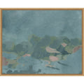 Papercut Coast I By June Erica Vess Framed Canvas Wall Art Print