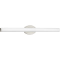 Progress Lighting Parallel Grey Steel Glass 32 Inch Linear Led Bath And Vanity Light