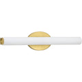 Parallel Led Collection Satin Brass 22 Inch Led Linear Bath