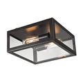 Parameters 12 Wide 2 Light Flush Mount Bronze 12 Inch W