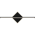 Parcelle Led Bathroom Vanity Light In Matte Black