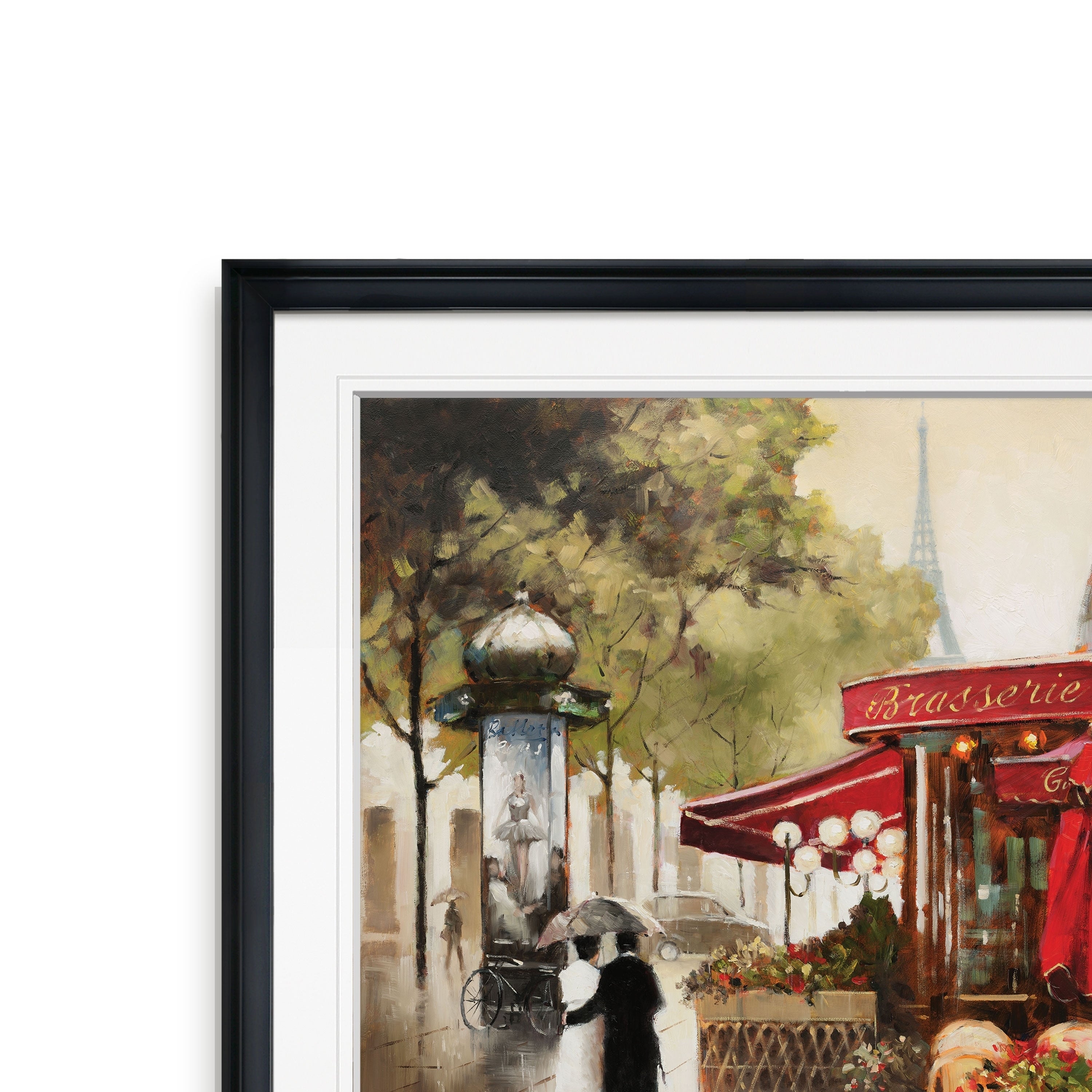 Paris In The Rain Framed Giclee Print