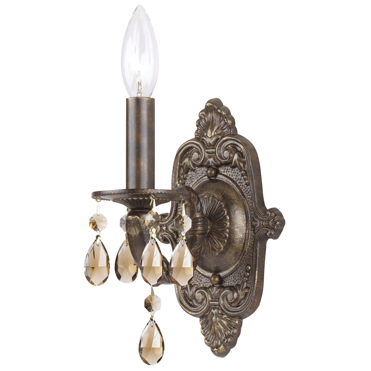 Crystorama Paris Market Collection 1 Light Venetian Bronze Wall Sconce
