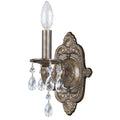 Crystorama Paris Market Collection 1 Light Venetian Bronze Swarovski Spectra Crystal Wall Sconce