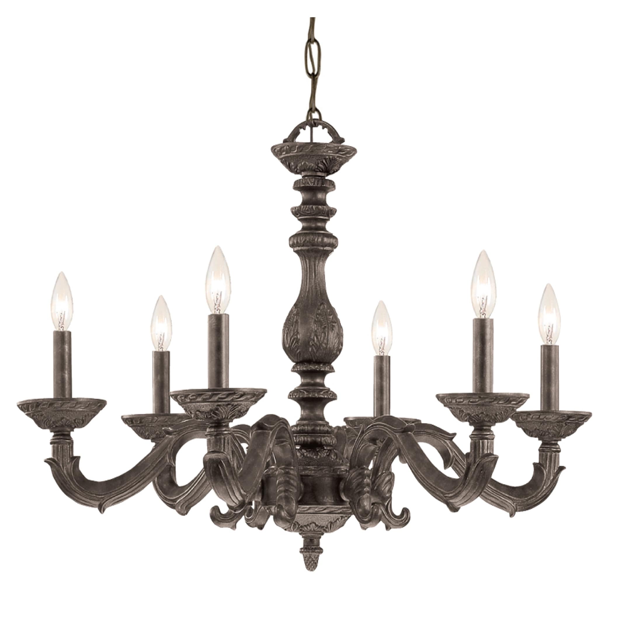 Crystorama Sutton 6 Light Venetian Bronze Chandelier