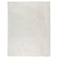 Paris Shag Collections Hand Woven Ivory Polyandcotton Shaggy Rug 5 X 8 5 X 8