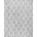 Paris Shag Hand Woven Silver Microfiber Cotton Rug 8 0 X 10 0 8 X 10