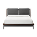 Park Avenue Queen Platform Bed With Fabric Ruby