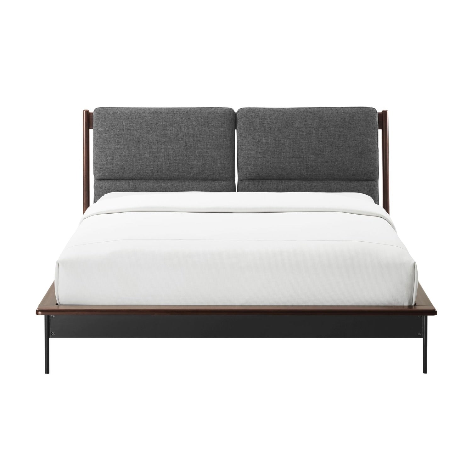 Park Avenue Queen Platform Bed With Fabric Ruby