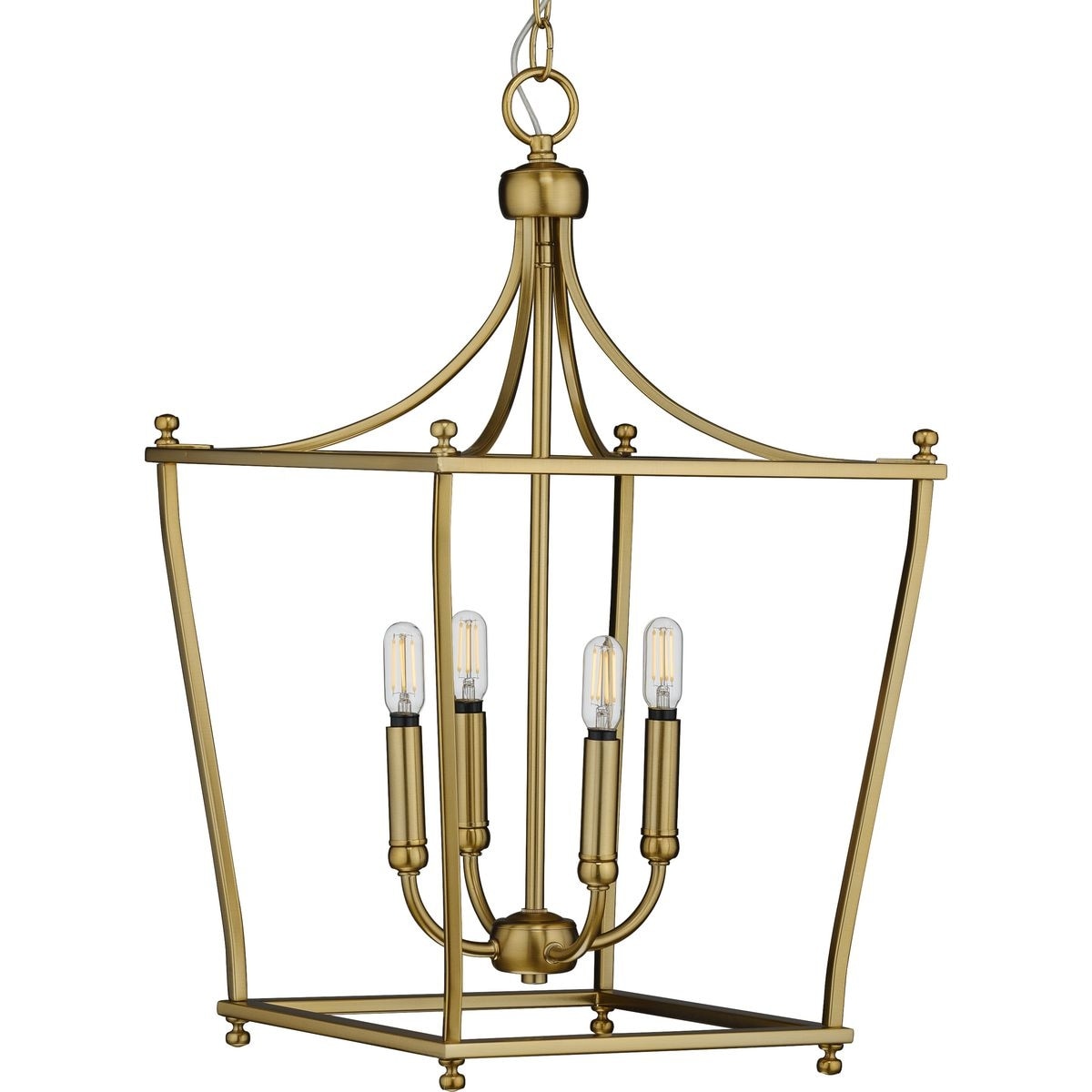 Parkhurst Collection Brushed Bronze Four Light Foyer 7.09 X 18.31 X 18.31