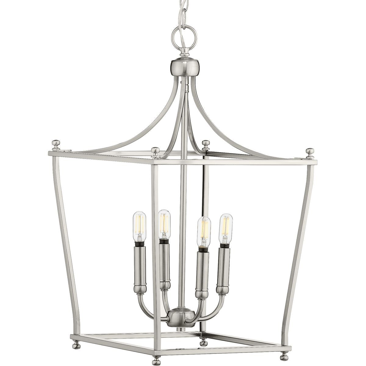 Parkhurst Collection Brushed Nickel Four Light Foyer 7.09 X 18.31 X 18.31