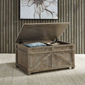 Parkland Falls Weathered Taupe Storage Trunk