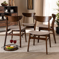 Parlin Mid Century Modern Transitional 4 Piece Dining Chair Set