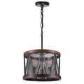 The Gray Barn Elm Tree 3 Light Chandelier With Pewter Finish