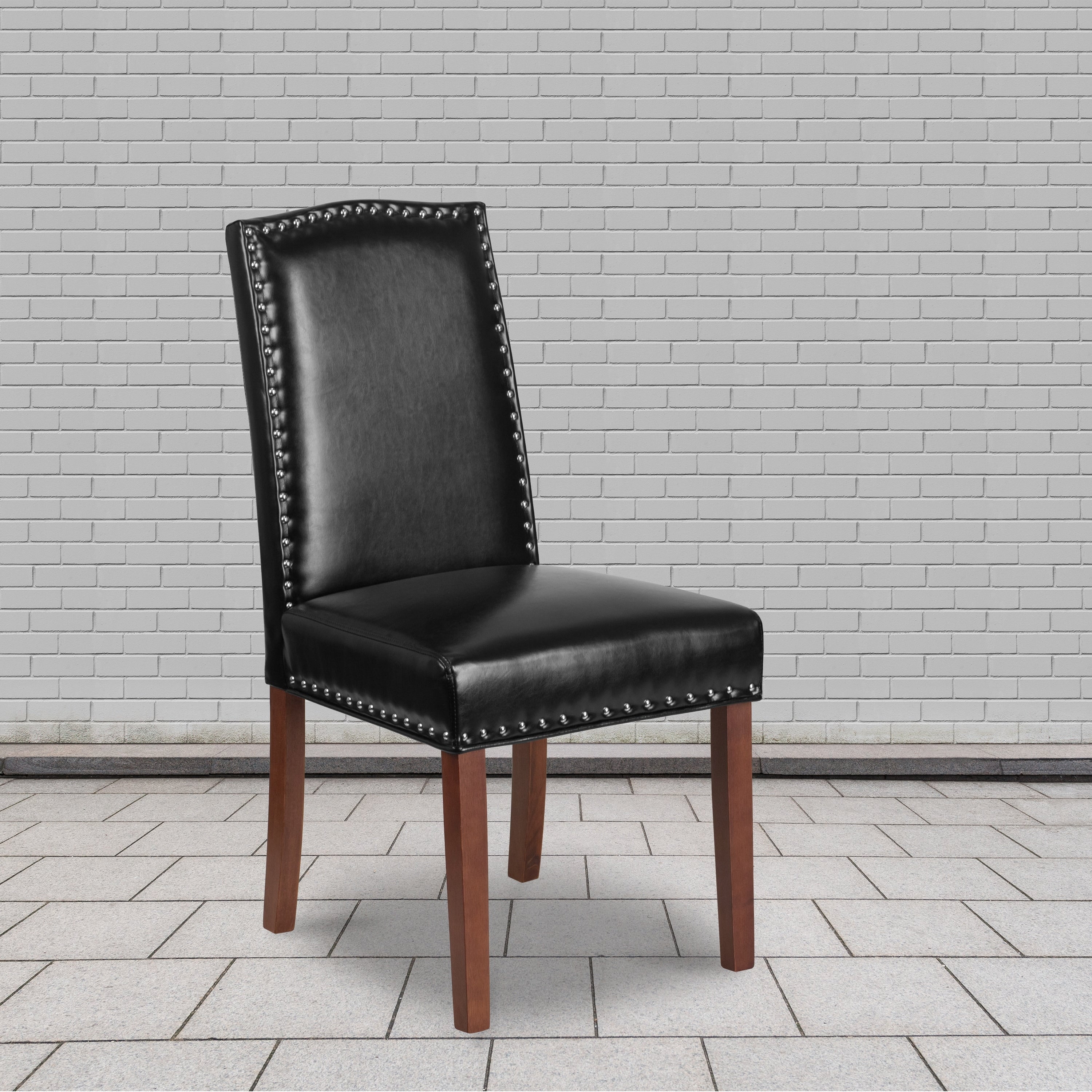 2 Pk. Hercules Hampton Hill Series Parsons Chair With Silver Nail Heads