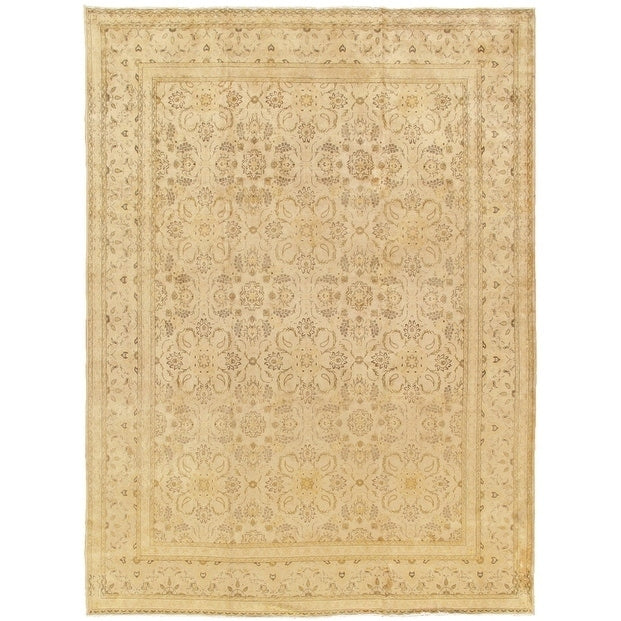Pasargad Antique Gold Kashan Collection Hand Knotted Wool Rug 10 3 X 13 9