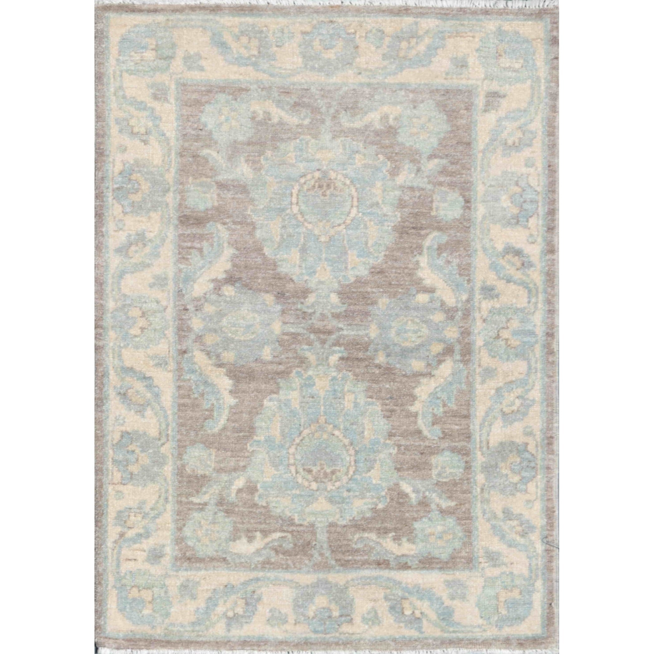 Pasargad Ferehan Brown Beige Collection Hand Knotted Wool Rug 2 3 X 3 0