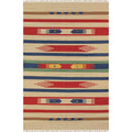 Reversible Anatolian Kilim Hand Woven Cotton Rug 5 X 8 Multi 5 X 8