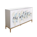 Pasargad Home Annabelle Sideboard With Bronze Metal Frame W63 Xd16 Xh36.5