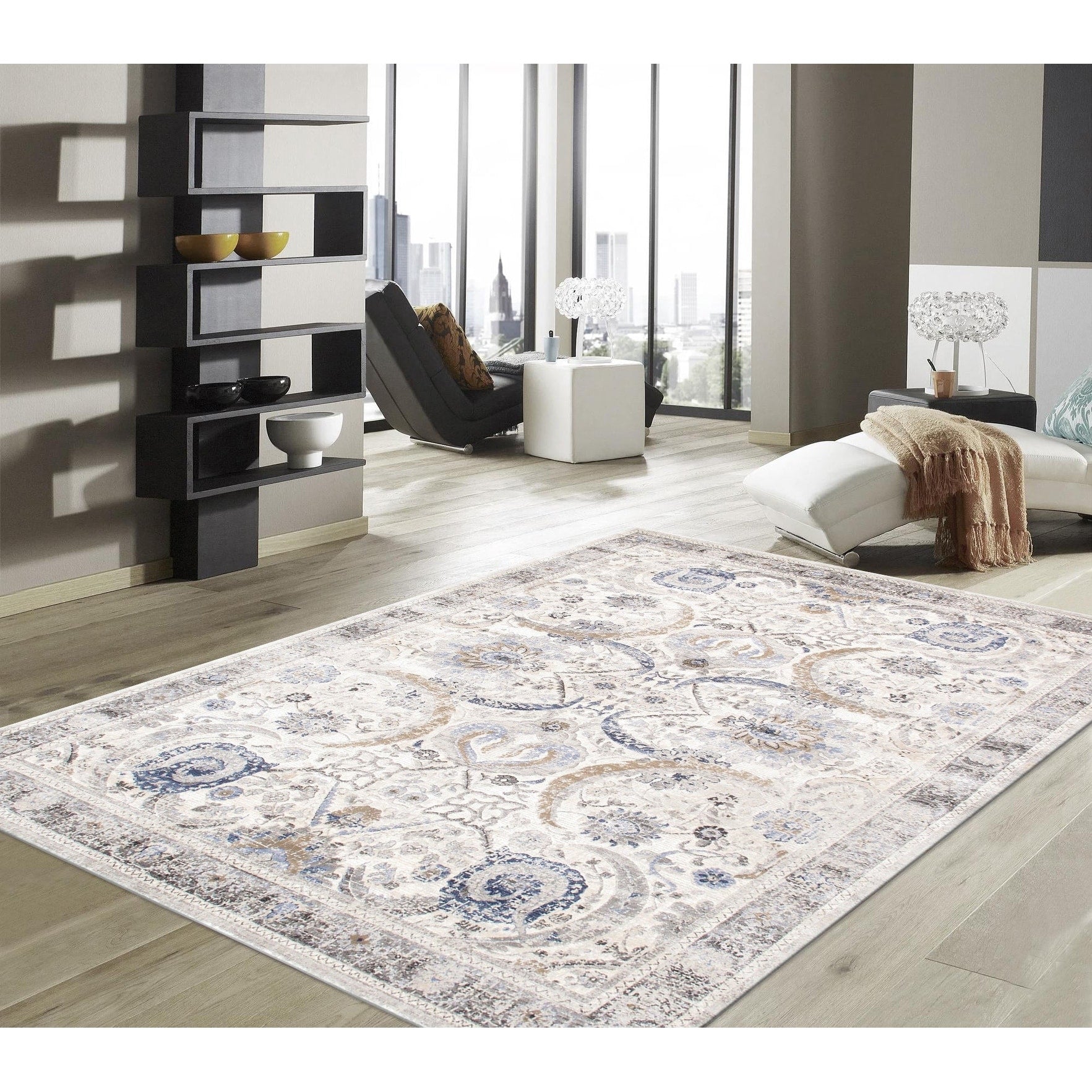 Pasargad Home Fantasia Design Power Loom Area Rug