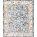 Pasargad Home Heritage Collection Power Loom L.Blue Beige Area Rug