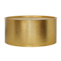 Pasargad Home Luma Round Modern Hand Forged Gold Coffee Table W34.5 X D34.5 X H16