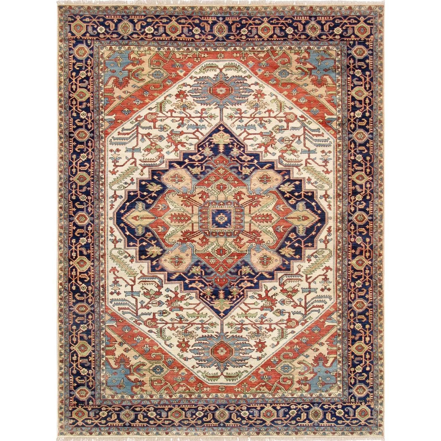 Pasargad Serapi Collection Hand Knotted Wool Area Rug 4 0 X 510